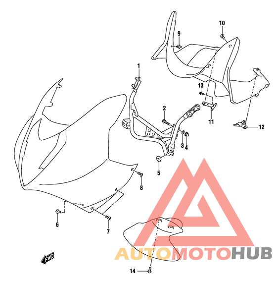 Body cwl. installation parts