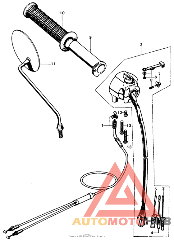 Right handle switch + right cable