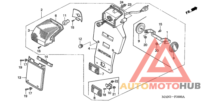 Taillight unit ass`y