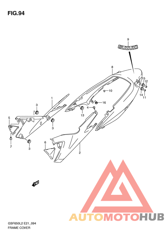 Обтекатель задний