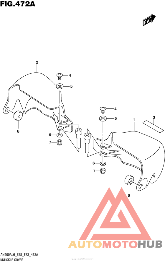 Knuckle Cover (An400Zal6 E28)
