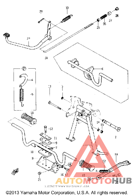 Stand - brake pedal