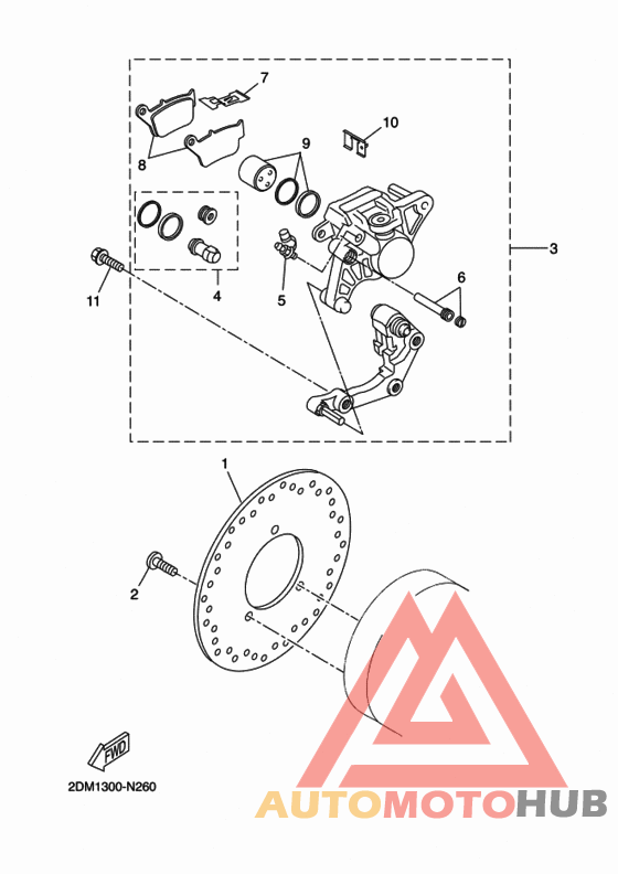 Задний суппорт