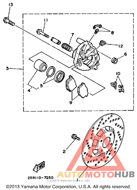 Передний суппорт