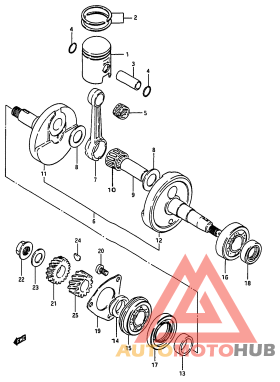 Вал коленчатый