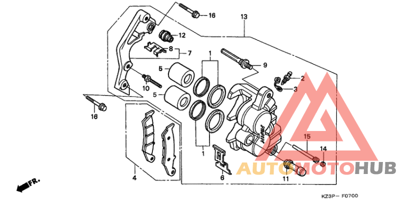 Передний суппорт