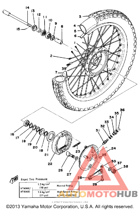 Переднее колесо