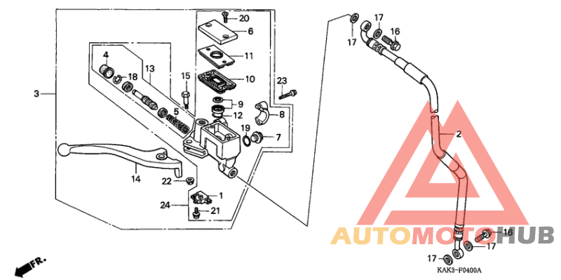Fr. brake master cylinder