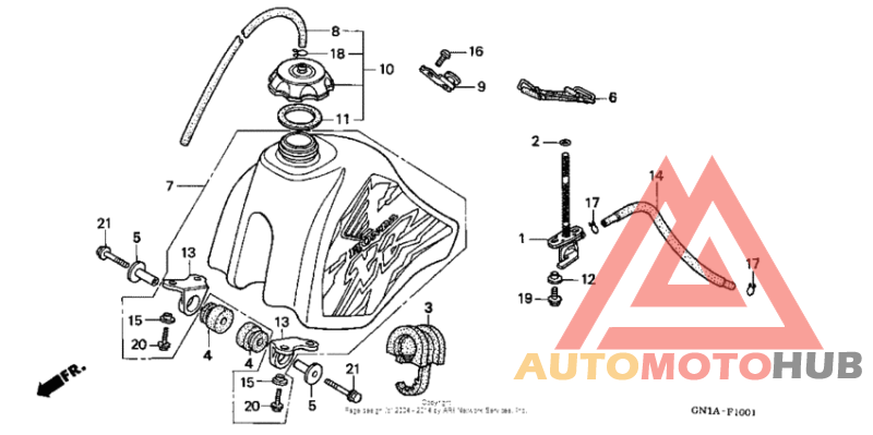 Fuel tank 98-00