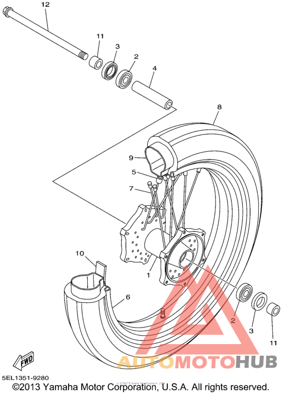 Переднее колесо