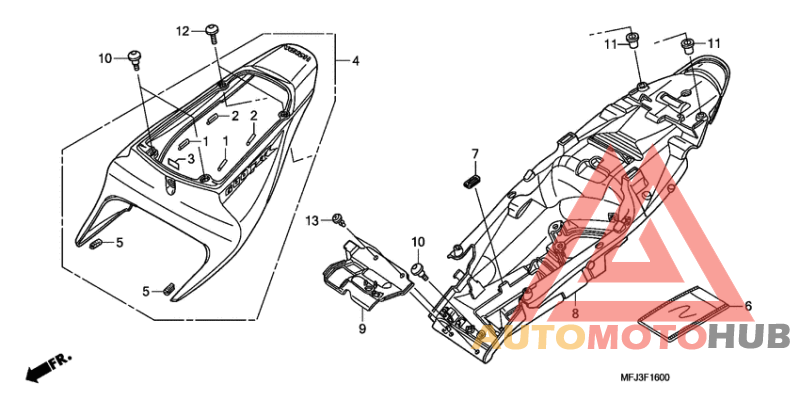 Задний обтекатель