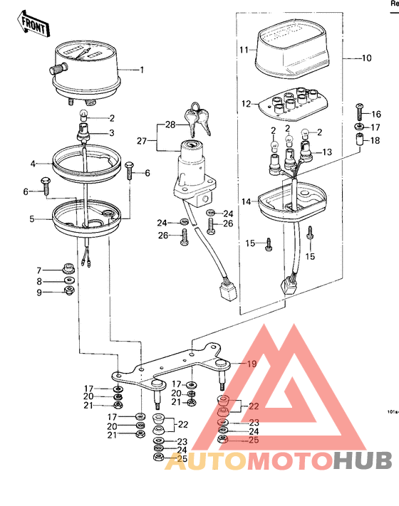 Meters/ignition switch