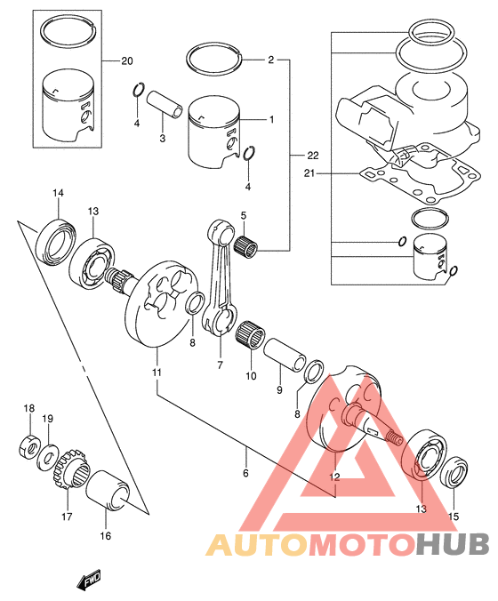 Вал коленчатый
