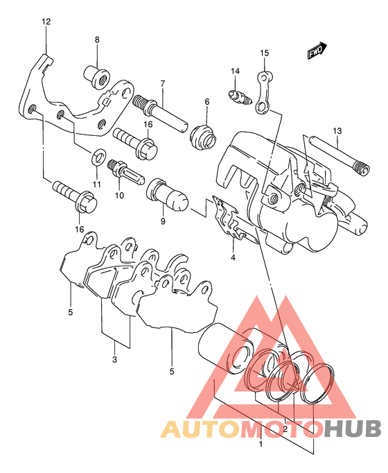 Задний суппорт