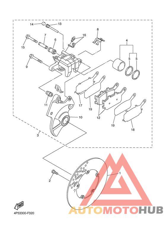 Задний суппорт
