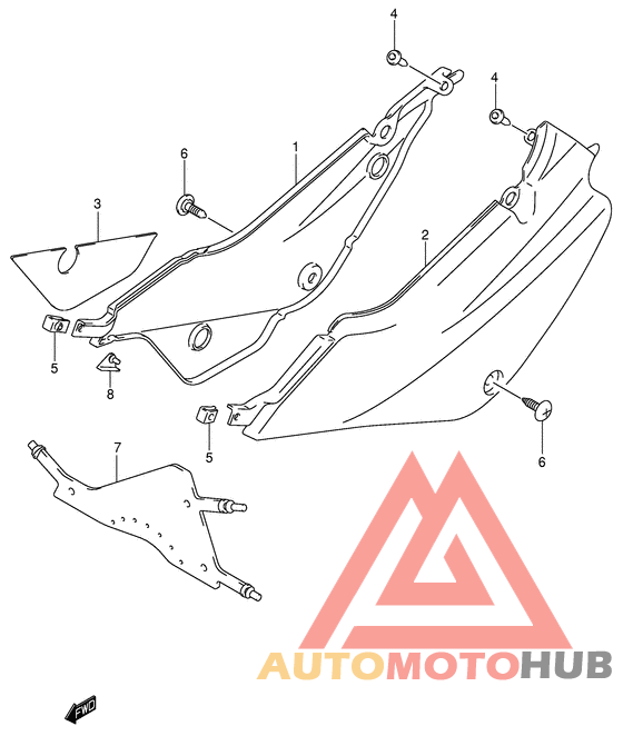 Обтекатель задний