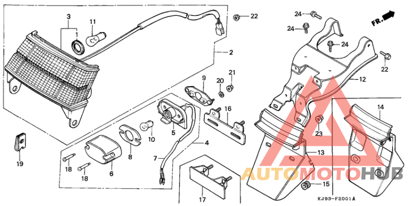 Taillight unit ass`y