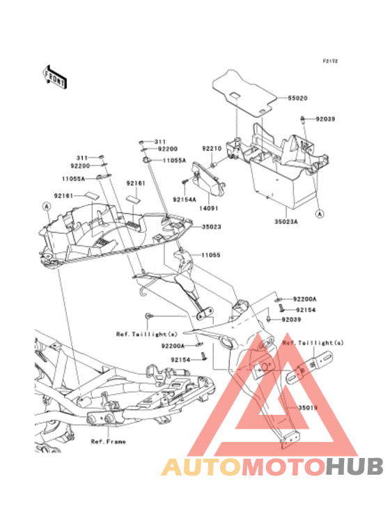 Задний бампер