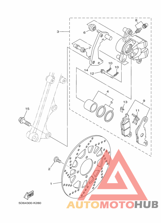 Передний суппорт