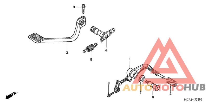 Brake pedal assy