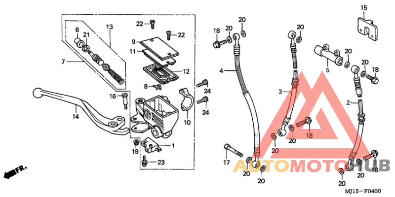 Fr. brake master cylinder