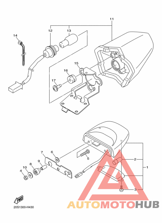 Taillight unit ass`y