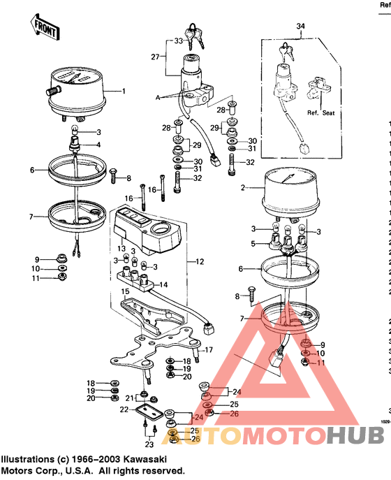 Meters/ignition switch