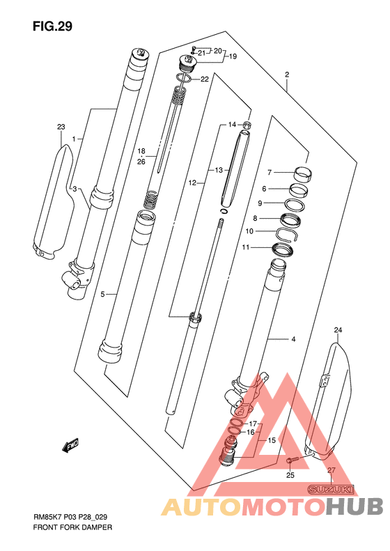 Демпфер передней вилки