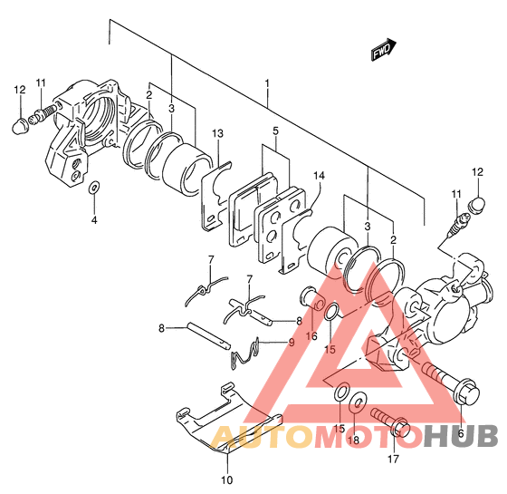 Задний суппорт