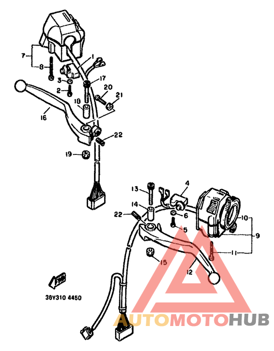 Handle switch. lever