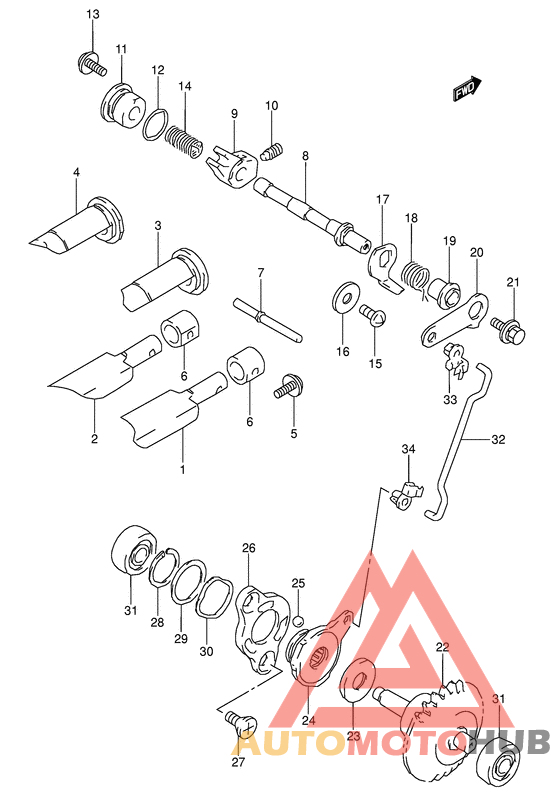 Клапан выхлопа