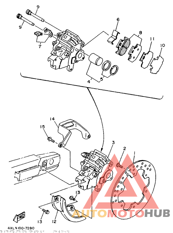 Задний суппорт