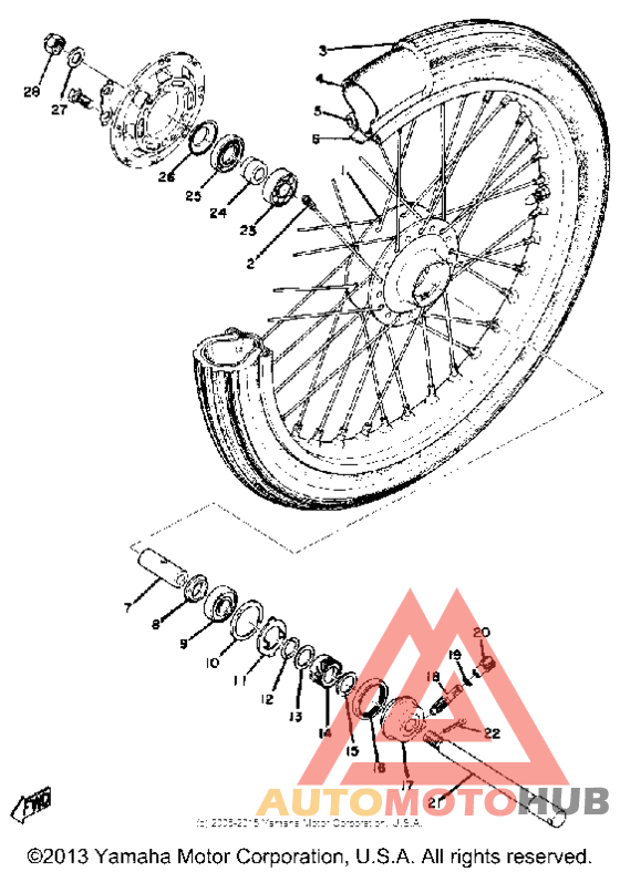 Переднее колесо