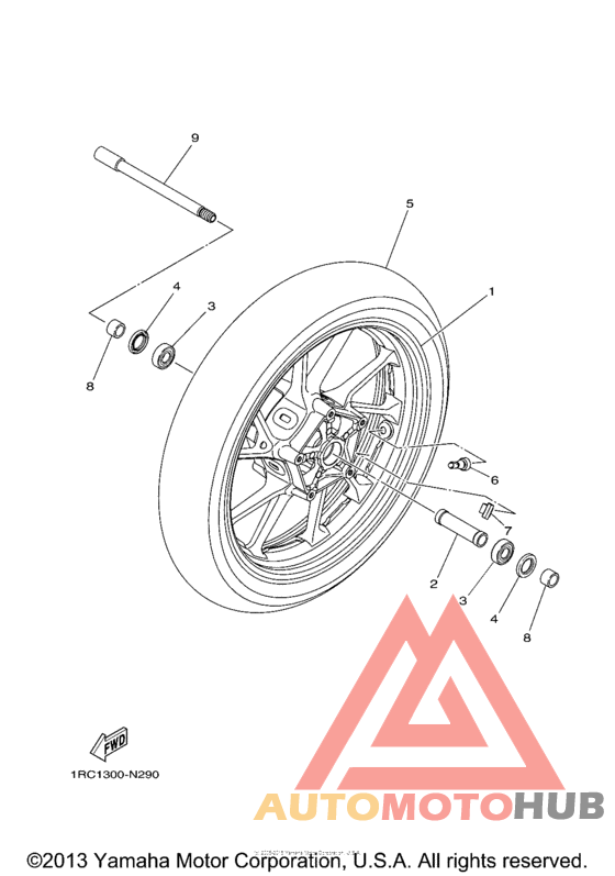 Переднее колесо