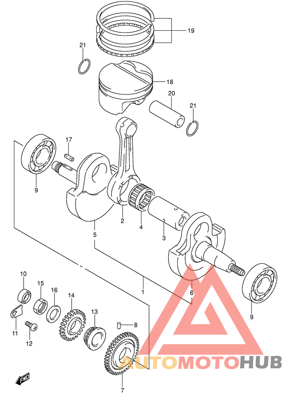 Вал коленчатый