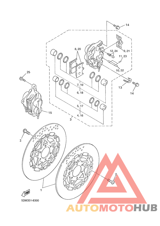 Передний суппорт
