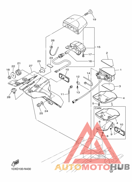 Taillight unit ass`y