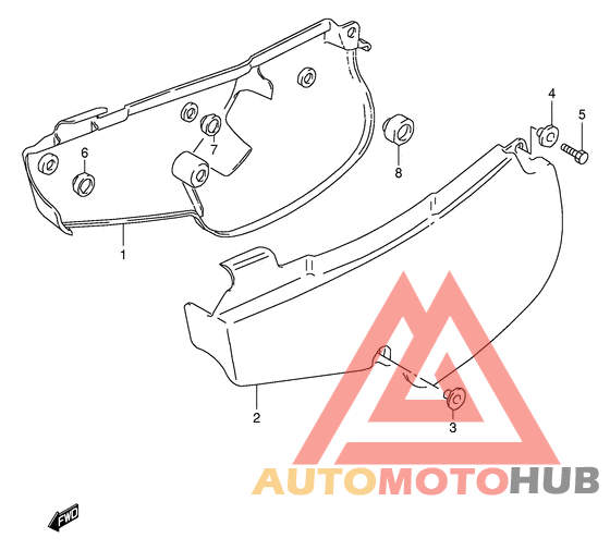 Обтекатель задний