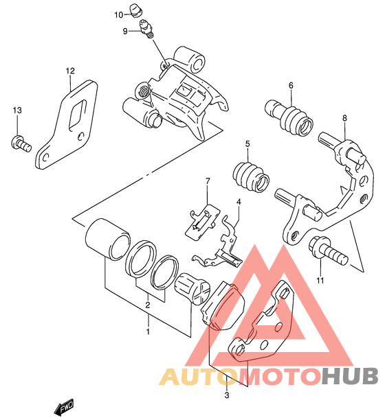 Задний суппорт