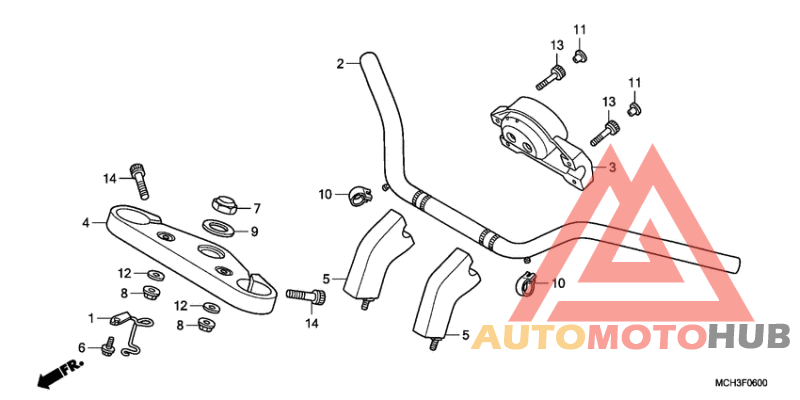 Handle pipe/top bridge
