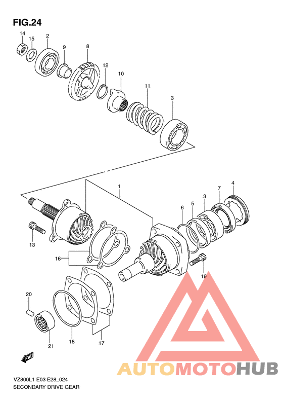 Secondary drive gear