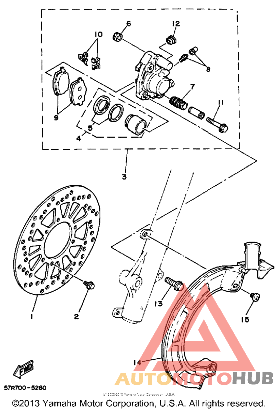 Передний суппорт
