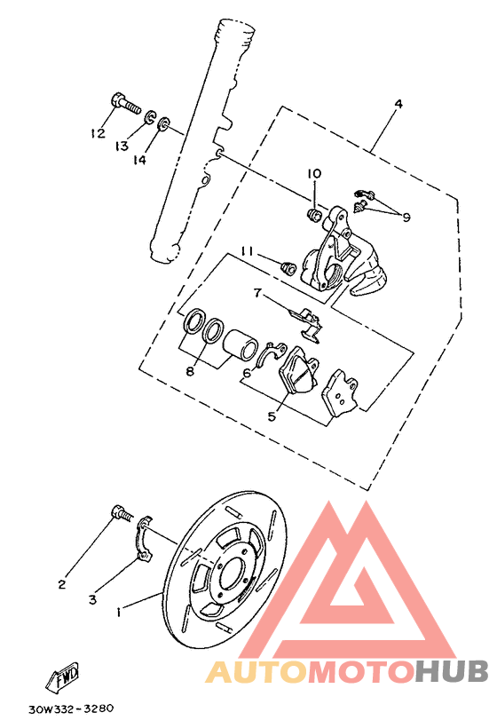 Передний тормоз