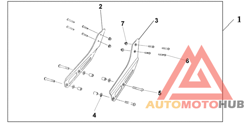 Dlx br/rr carr stay
