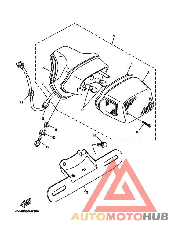 Taillight unit ass`y