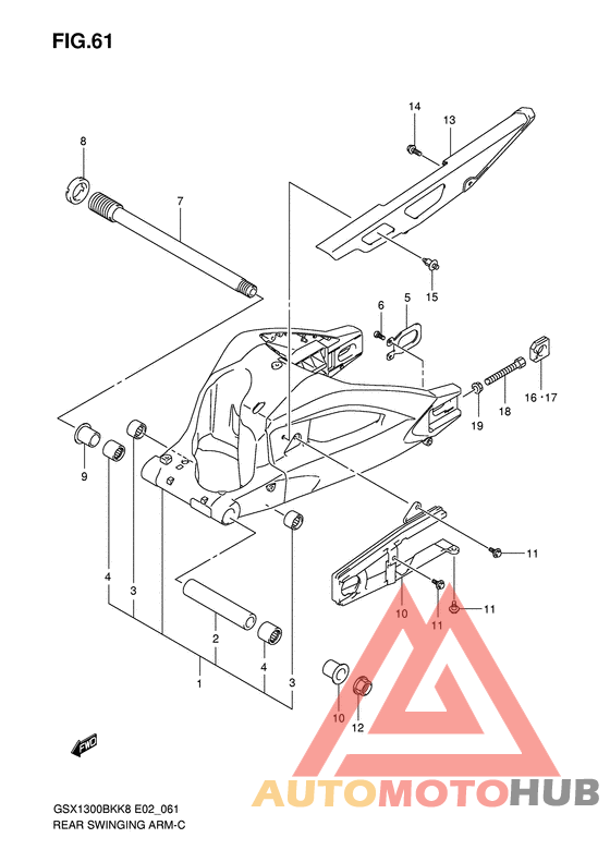 Rear swingingarm
