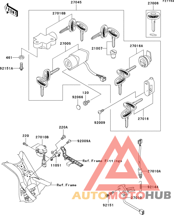 Ignition switch(vn1500-n2h/n3h)