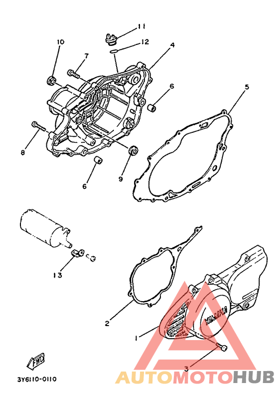 Крышка картера двигателя