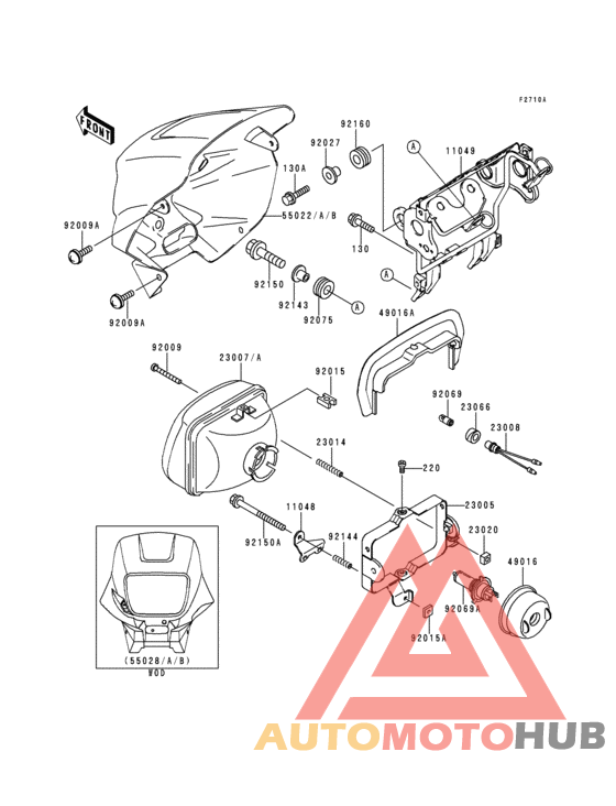Headlight(s)(kl650-c2/c3/c4/c5)