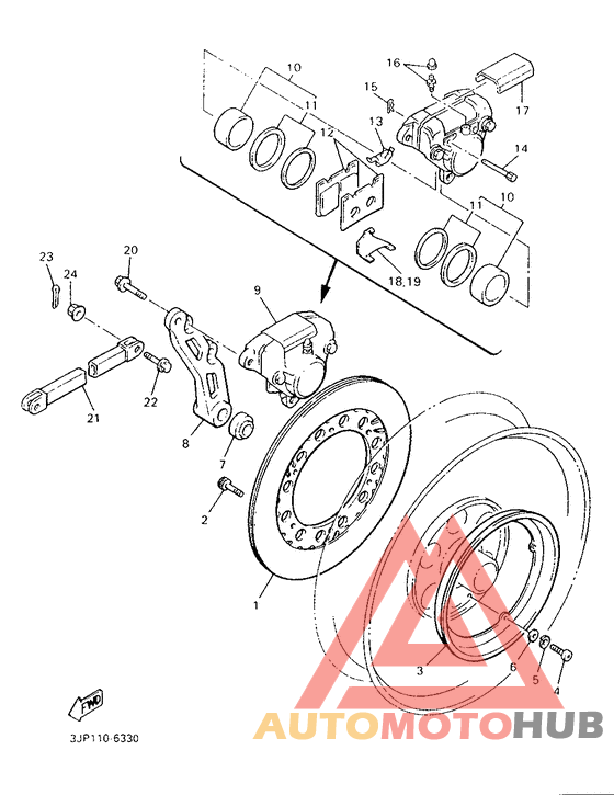Задний суппорт